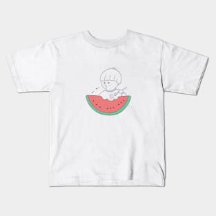 Cute Watermelon Fruit Boy Kids T-Shirt